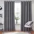 Dawn Thermal Blackout Eyelet Curtain - Charcoal
