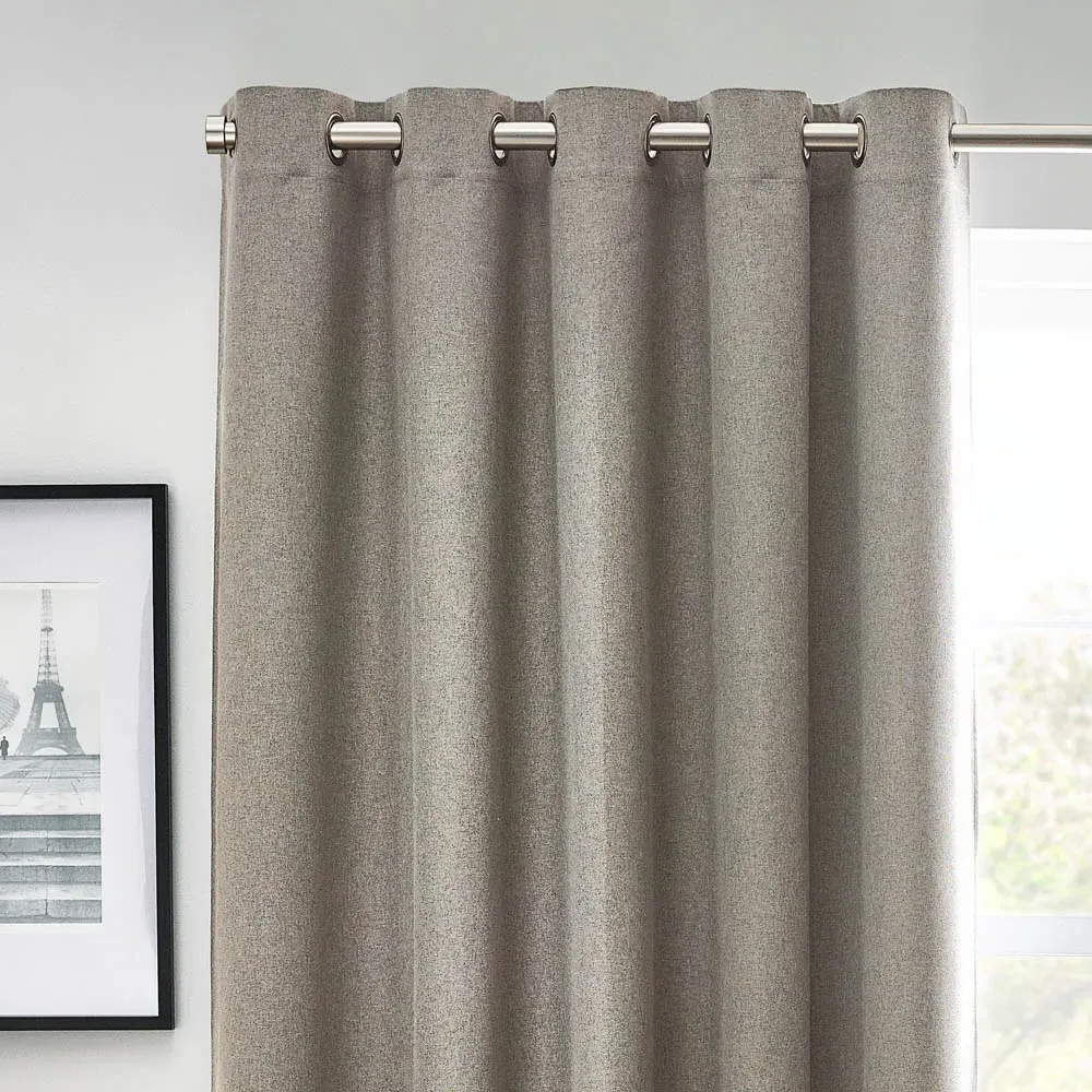 Dawn Thermal Blackout Eyelet Curtain - Grey