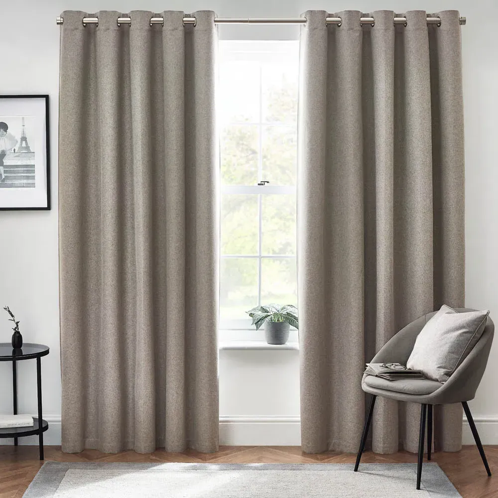 Dawn Thermal Blackout Eyelet Curtain - Grey