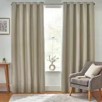 Dawn Thermal Blackout Eyelet Curtain - Natural