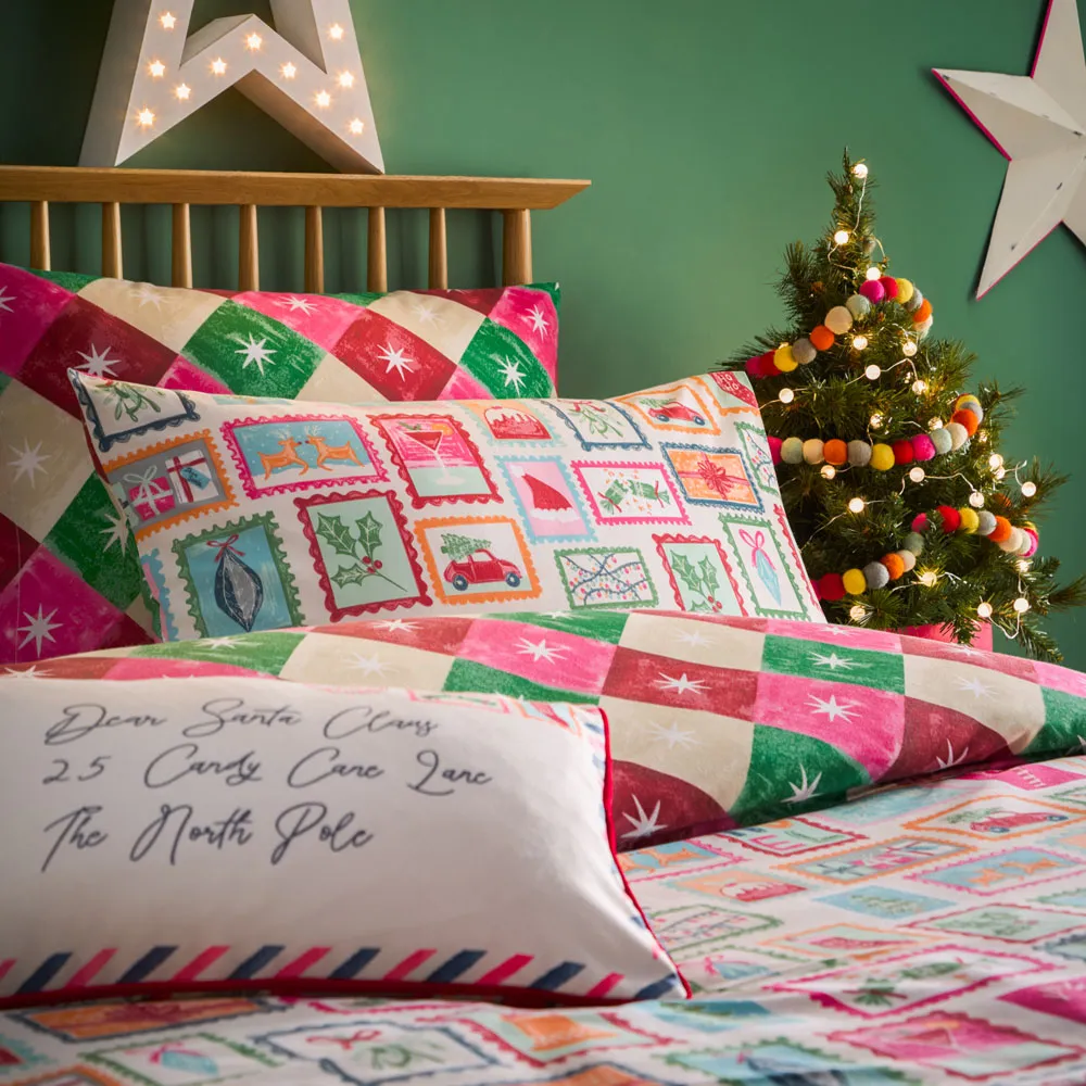 Dear Santa Double Duvet Set Reversible - Multi