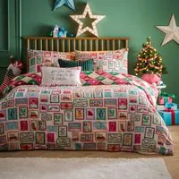 Dear Santa Super King Duvet Set Reversible - Multi