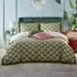 Deco Super King Palm Printed Ruffle Duvet Set - Green