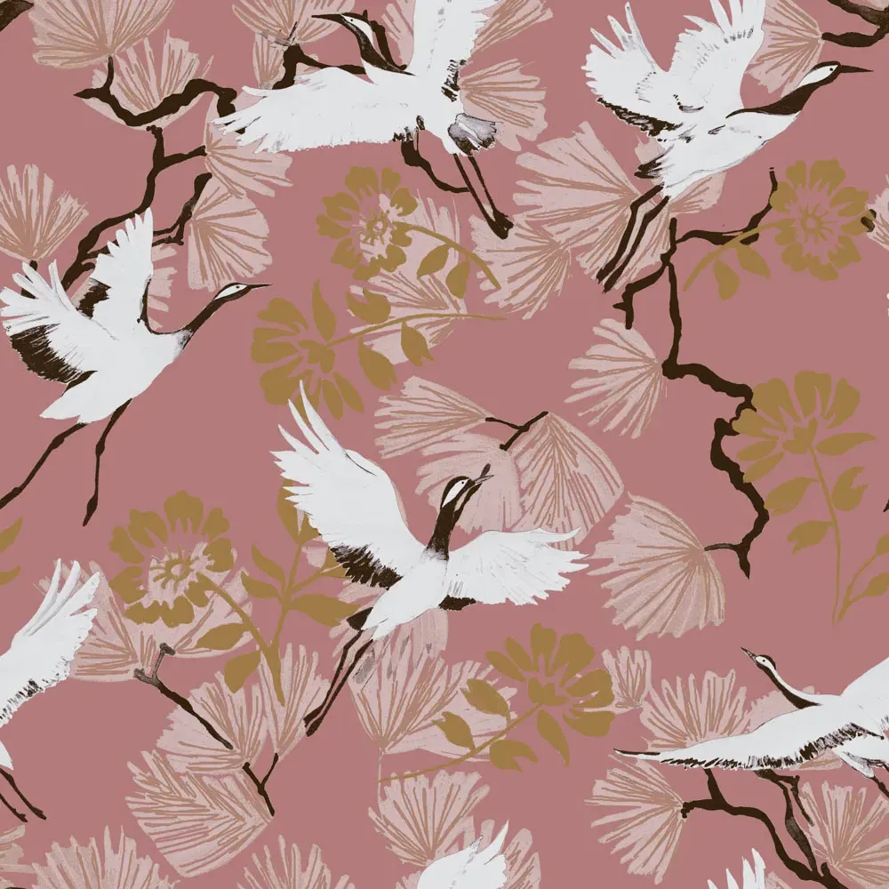 Demoiselle Double Duvet Set - Pink, Polycotton