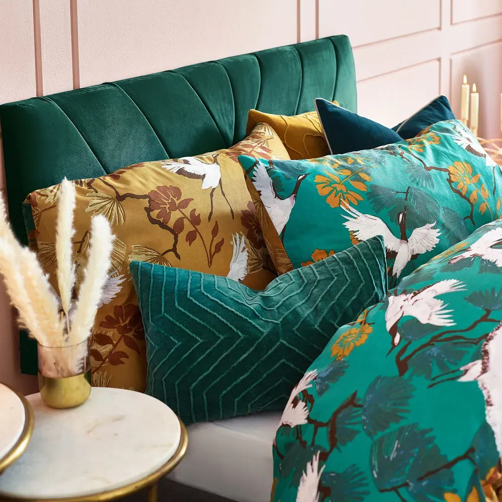 Demoiselle Single Duvet Cover Set - Yellow, Polycotton