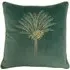 Desert Palm Mineral Embroidered Cushion - Multi, Velvet