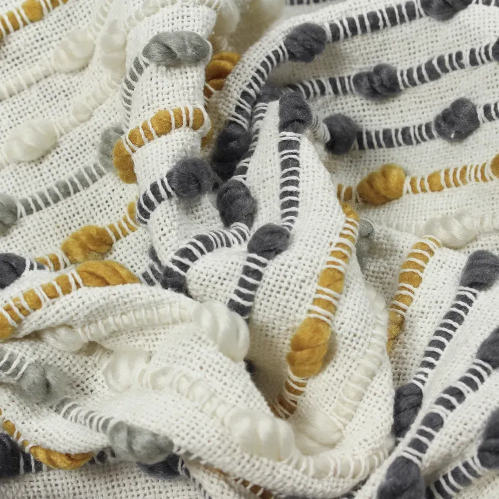 Dhadit Stripe Throw - Ochre