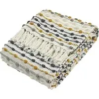 Dhadit Stripe Throw - Ochre