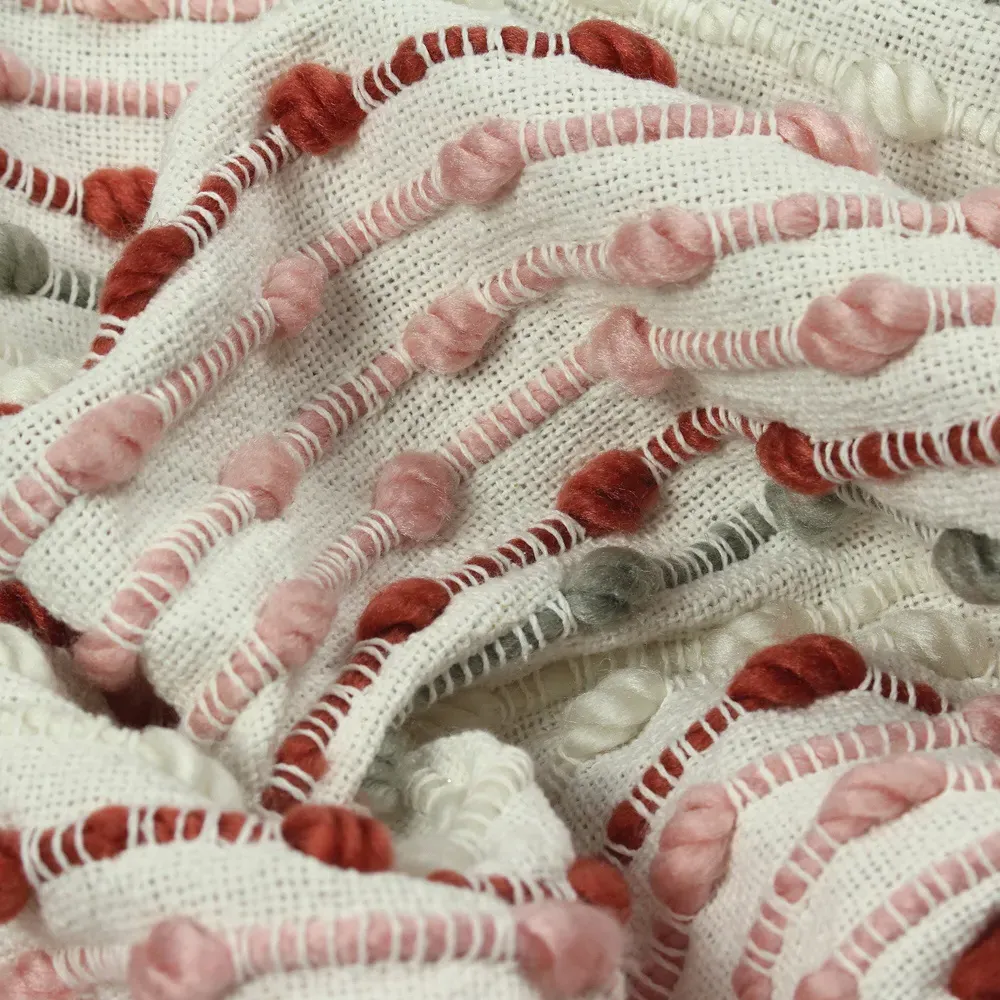 Dhadit Stripe Throw - Pink