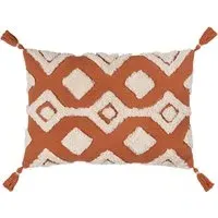 Dharma Tufted Cushion - Brown, Cotton