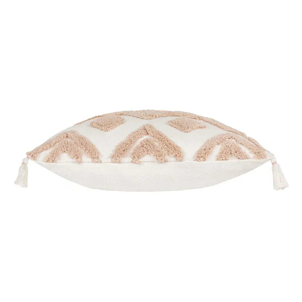 Dharma Tufted Cushion - Cream, Cotton