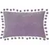 Dora Velvet Pom Pom Cushion - Lilac