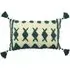 Esme Tufted Cotton Cushion - Teal
