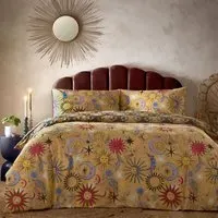 Ethereal King Size Star Duvet Set - Gold
