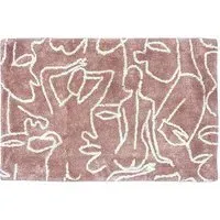 Everybody Cotton Anti-Slip Bath Mat - Blush and Cream