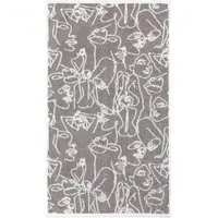 Everybody Turkish Cotton Jacquard Bath Towel - Grey