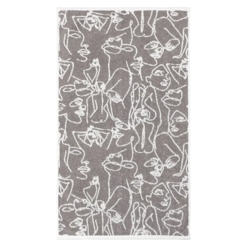 Everybody Turkish Cotton Jacquard Bath Towel - Grey