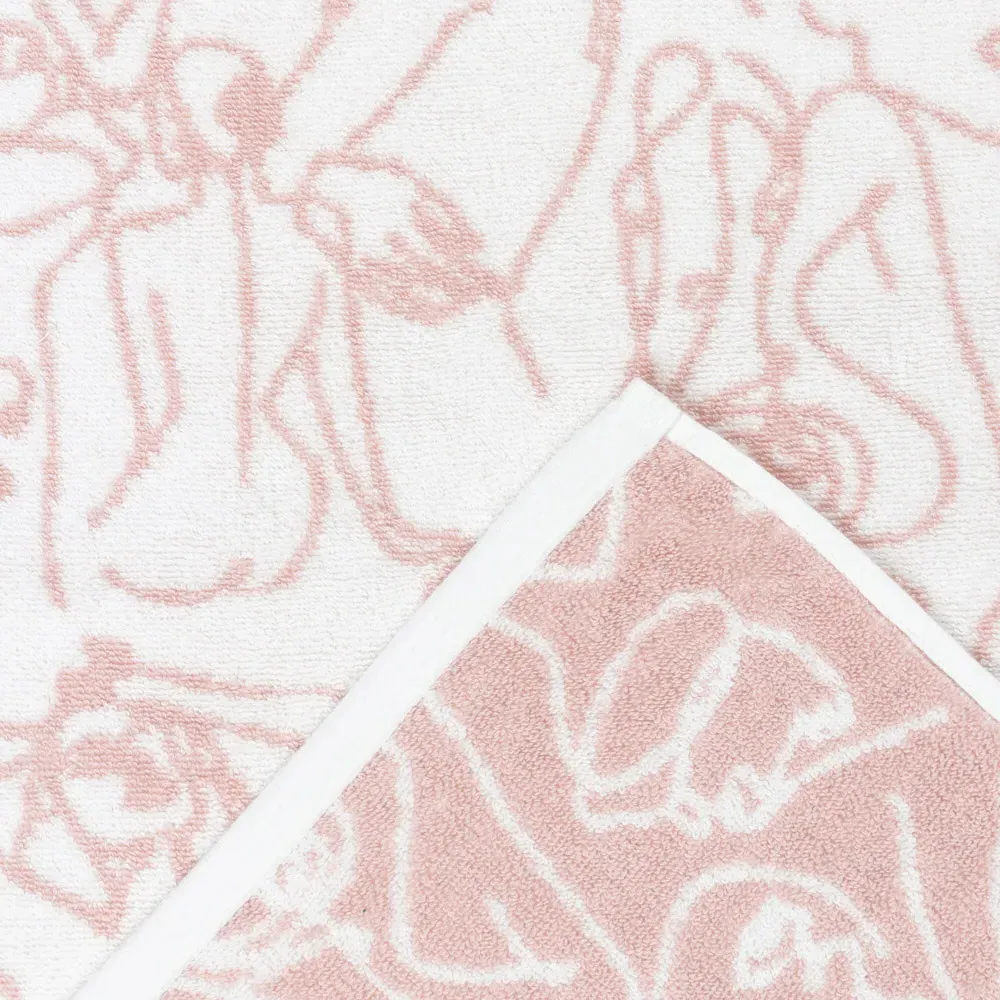Everybody Turkish Cotton Jacquard Hand Towel - Pink
