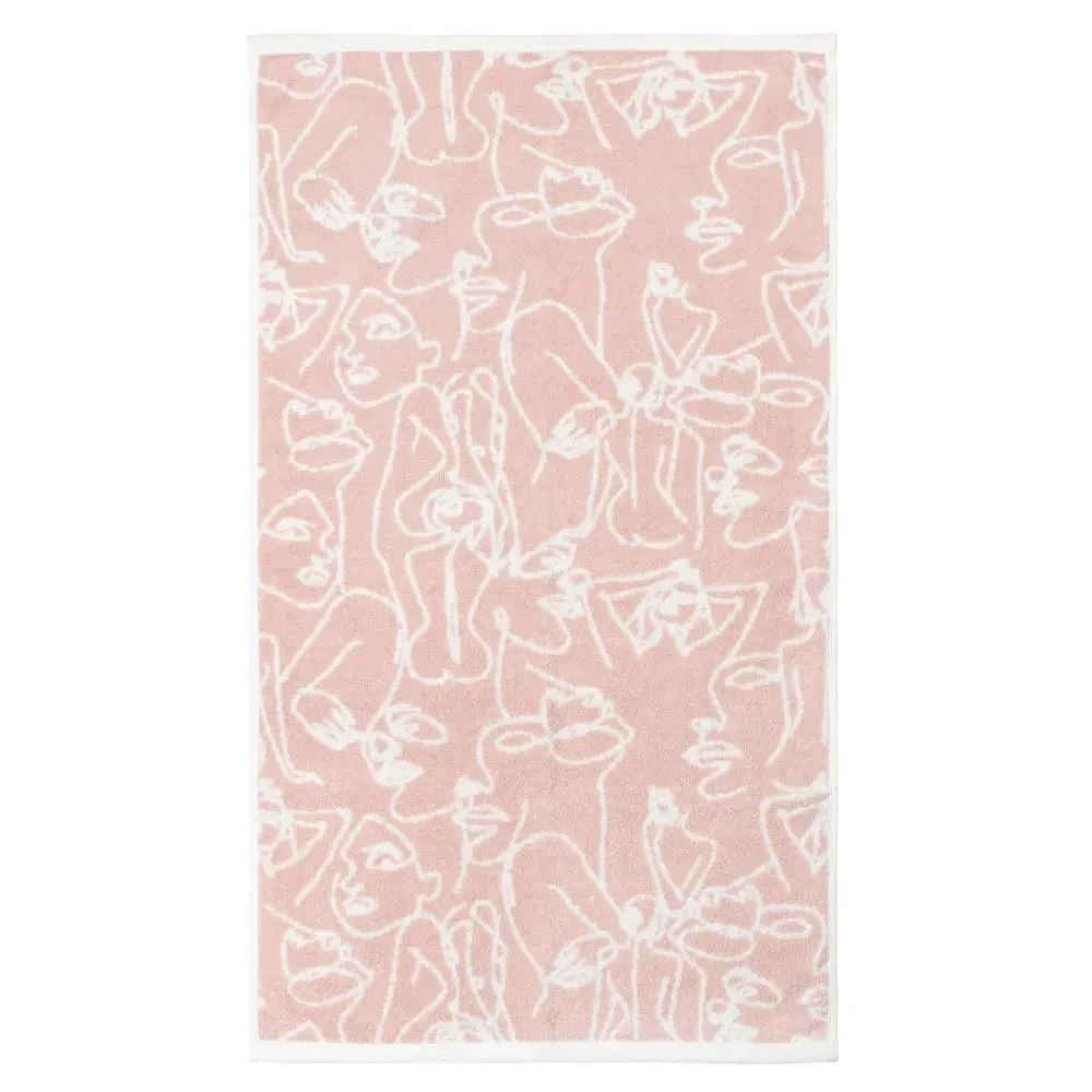 Everybody Turkish Cotton Jacquard Hand Towel - Pink