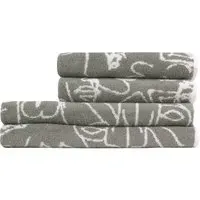 Everybody Turkish Cotton Jacquard Towel Bundle Set - Grey