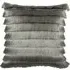 Flicker Fringed Cushion - Grey, Polyester