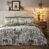 Frida Double Duvet Set - Green, Polycotton