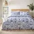 Frieze Single Duvet Cover Set - Blue