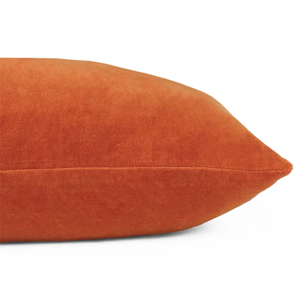 furn. Solo Velvet Cushion - Orange