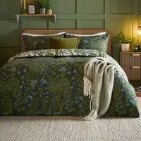 Garden of Wonder King Size Reversible Duvet Set - Green