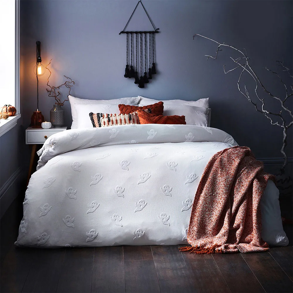 Ghost Super King Duvet Set - White