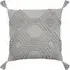 Halmo Woven Tasselled Cushion - Grey