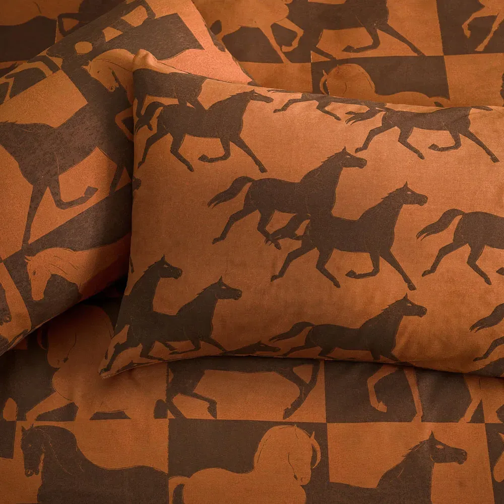 Herve King Size Reversible Duvet Set - Tan