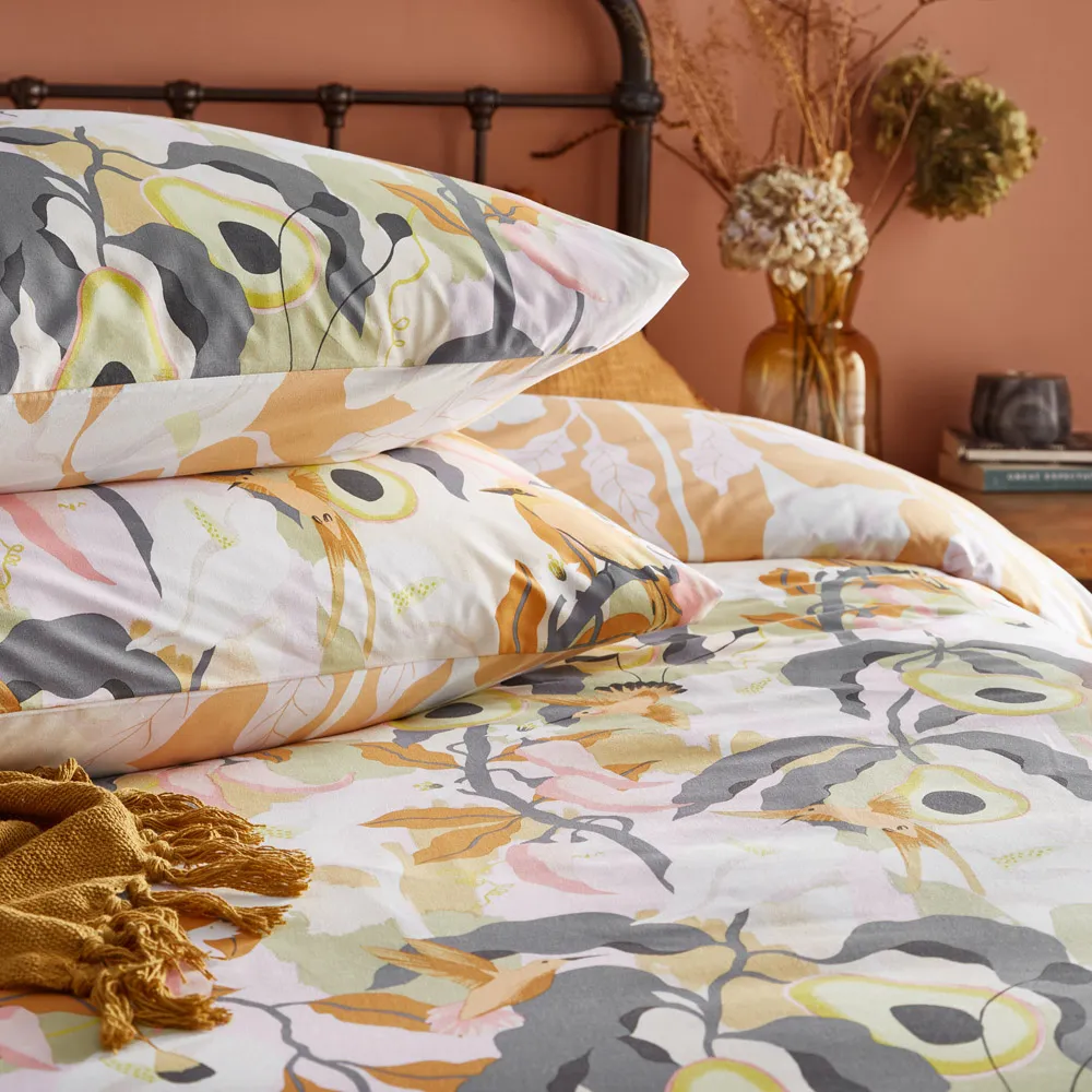 Huerta Super King Duvet Cover Set - Orange