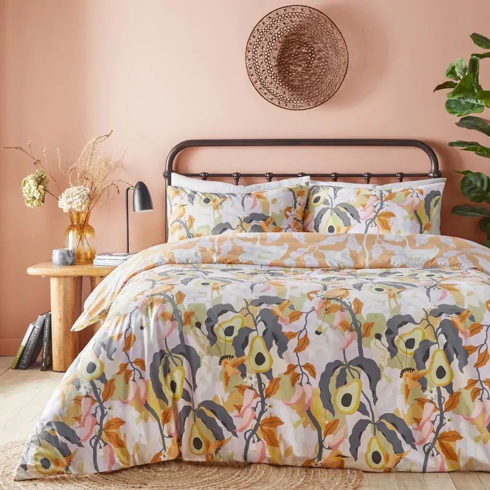 Huerta Super King Duvet Cover Set - Orange