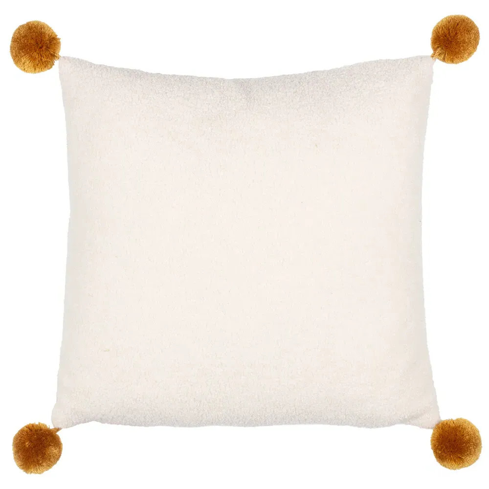 Ice Baby Pom Pom Boucle Cushion - Multi