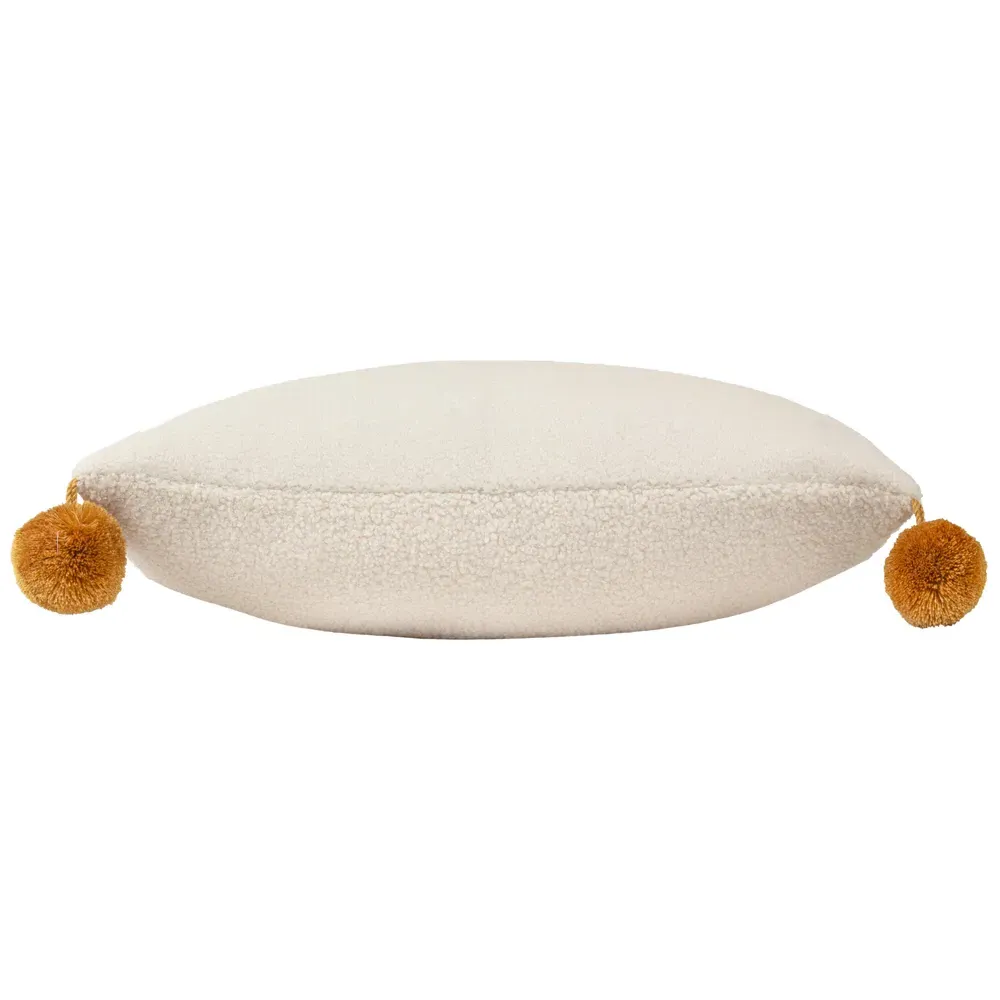 Ice Baby Pom Pom Boucle Cushion - Multi