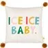 Ice Baby Pom Pom Boucle Cushion - Multi