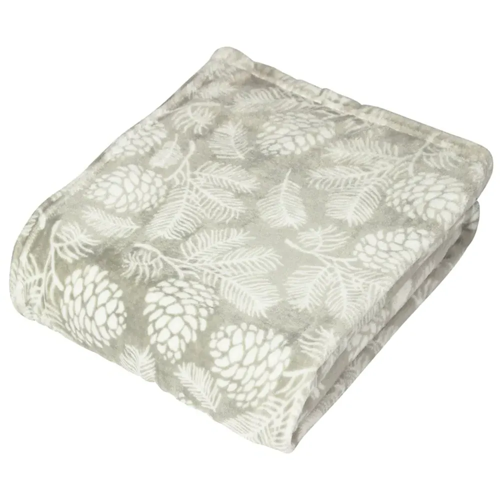 Irwin Woodland Fleece Throw - Stone