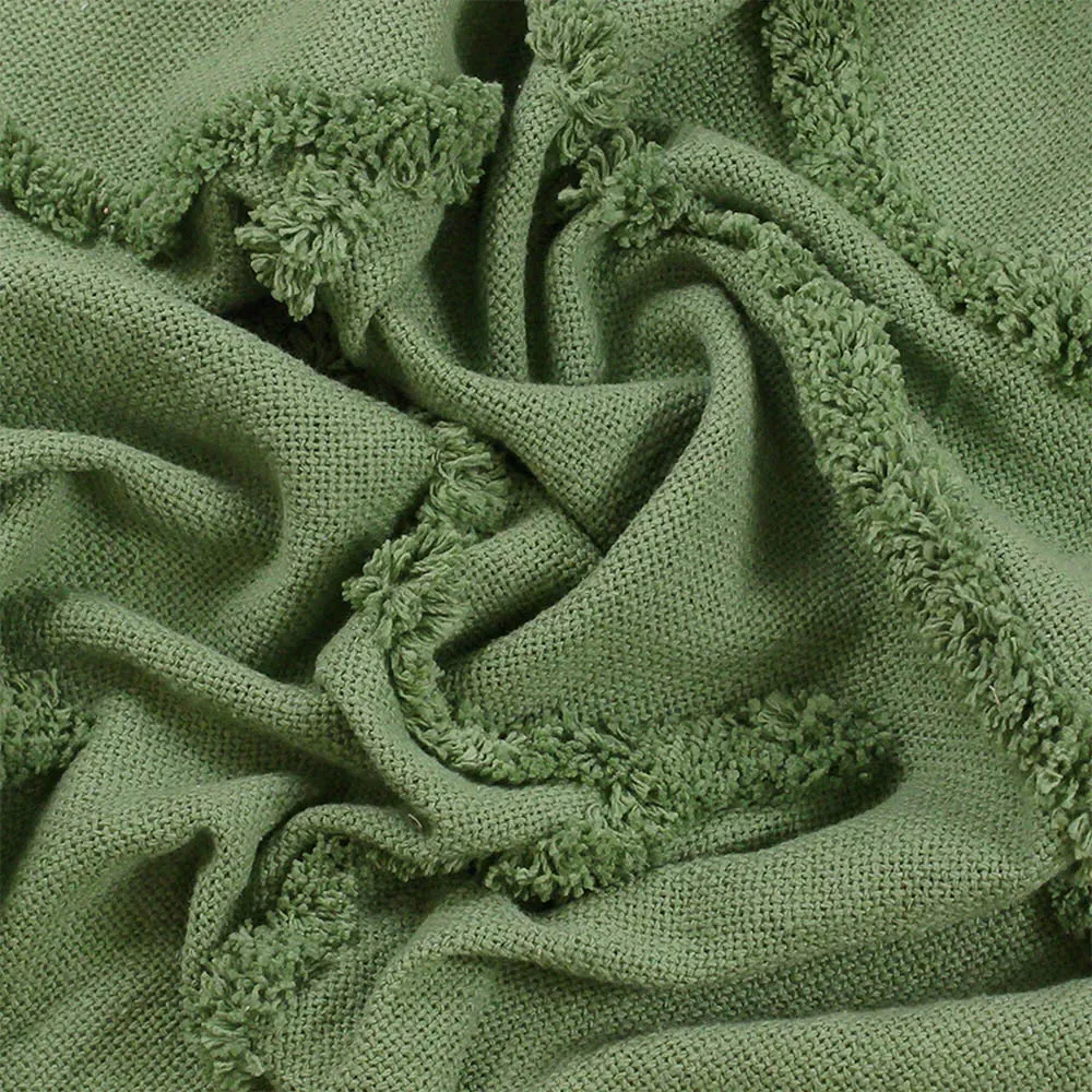 Jakarta Tufted Throw - Green
