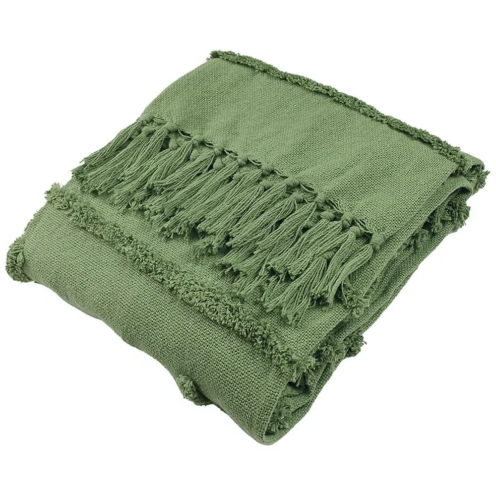 Jakarta Tufted Throw - Green