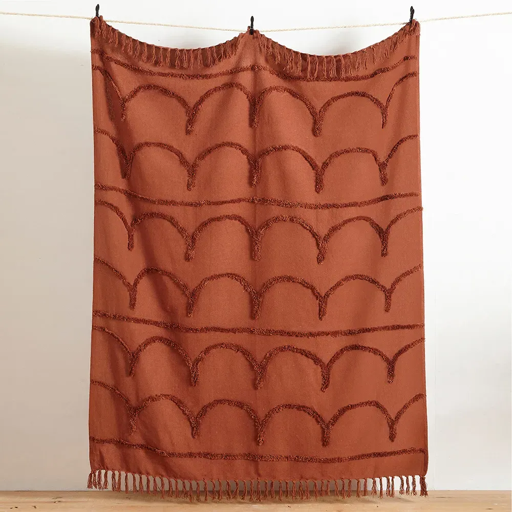 Jakarta Tufted Throw - Pecan