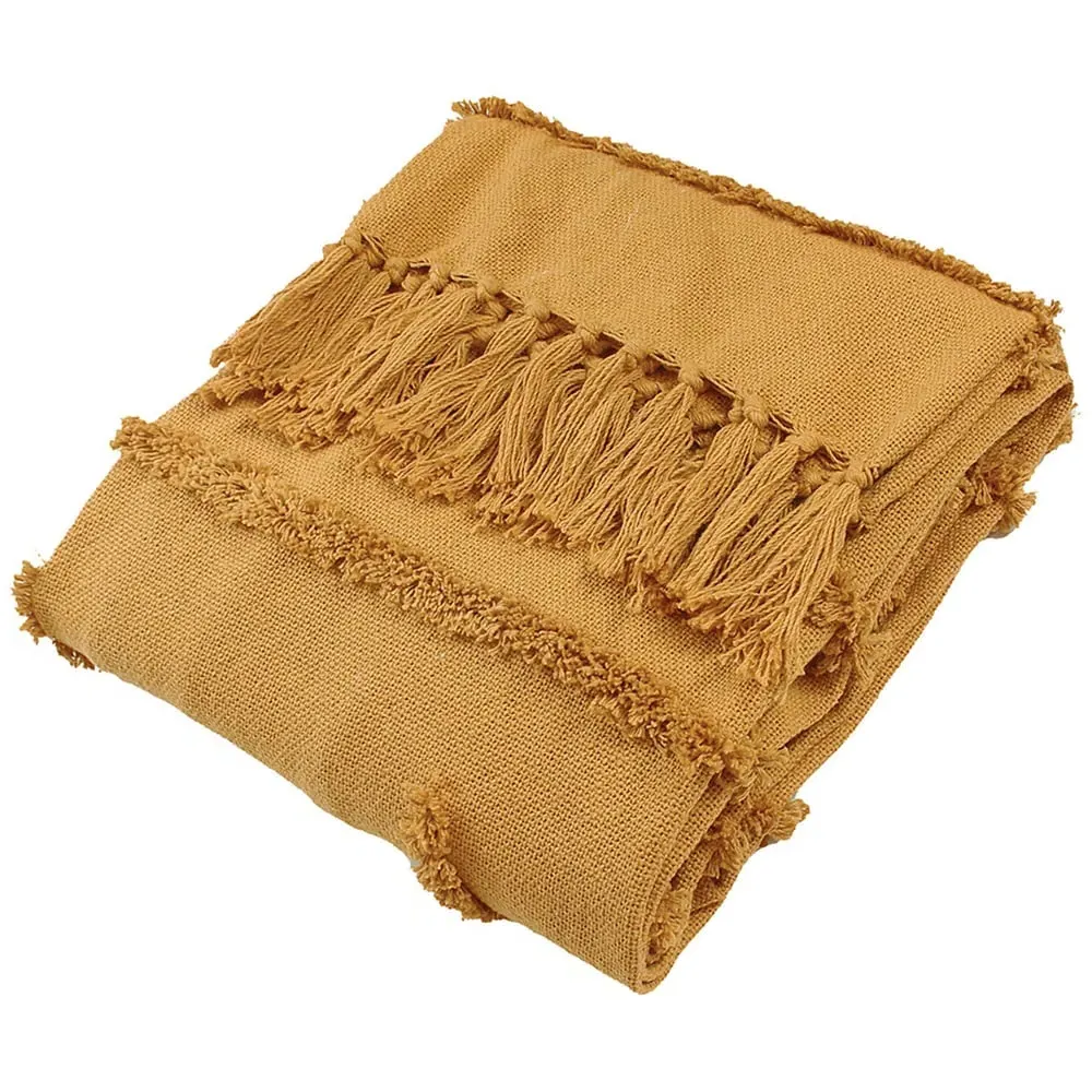 Jakarta Tufted Throw - Yellow