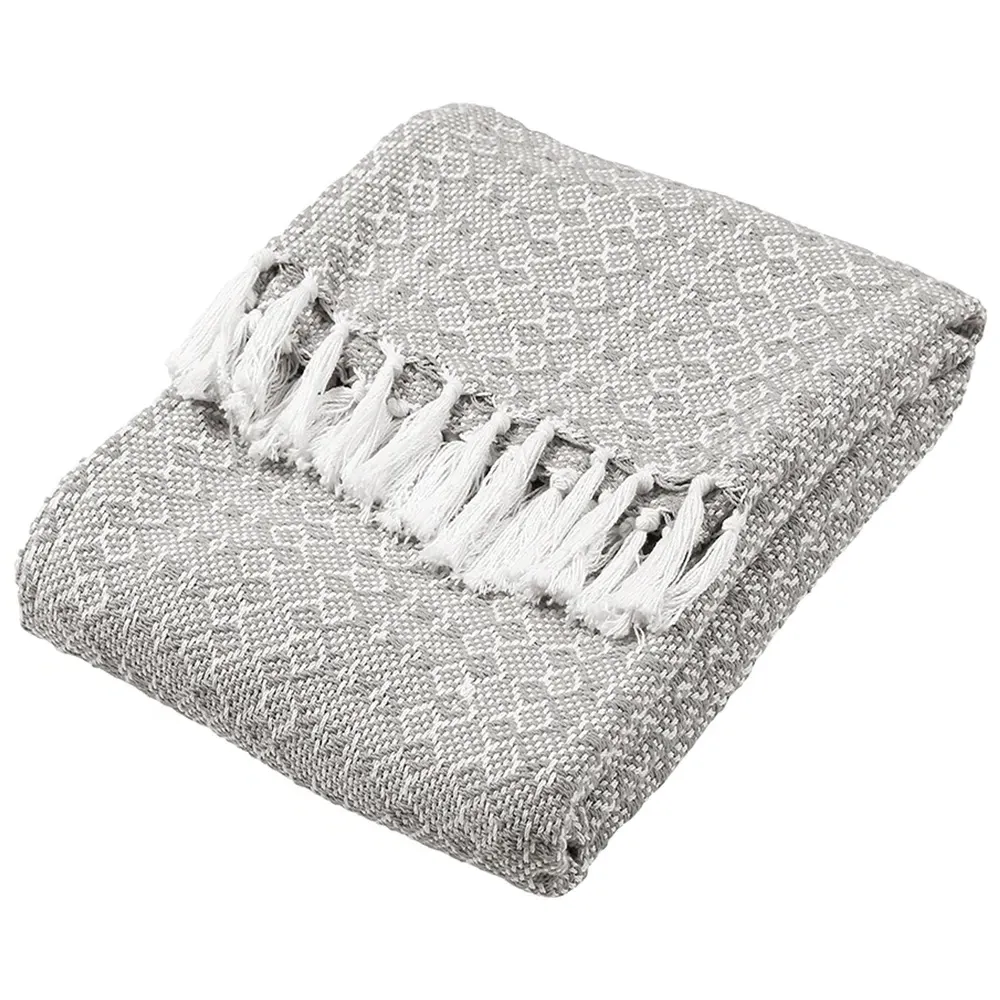 Jewels Herringbone Throw - Grey image