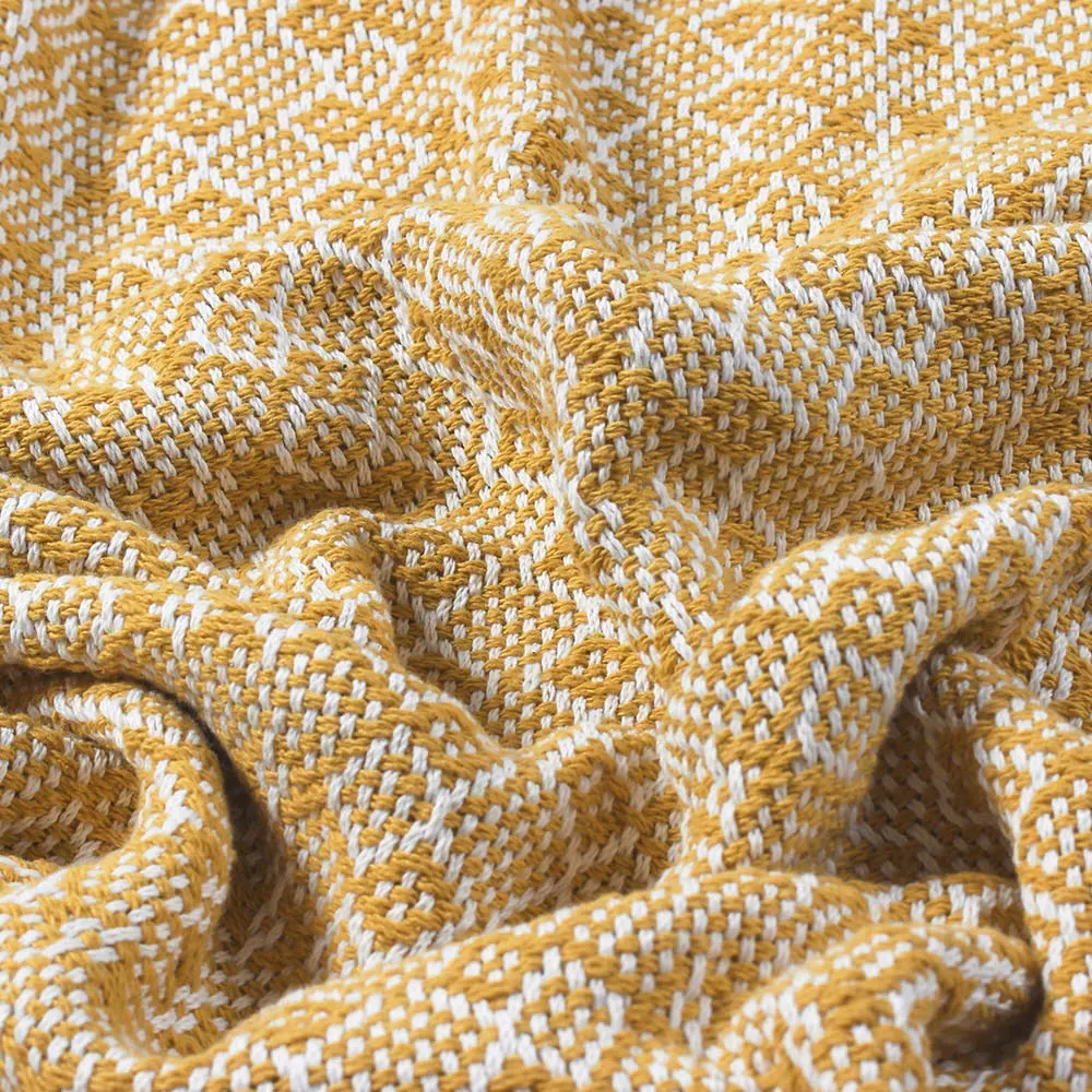 Jewels Herringbone Throw - Ochre