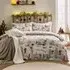 Joy To All Double Printed Reversible Duvet Set - White