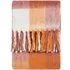 Juno Check Throw - Cinnamon, Faux Mohair