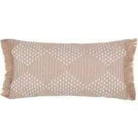 Kadie Woven Feather Filled Cushion - Natural