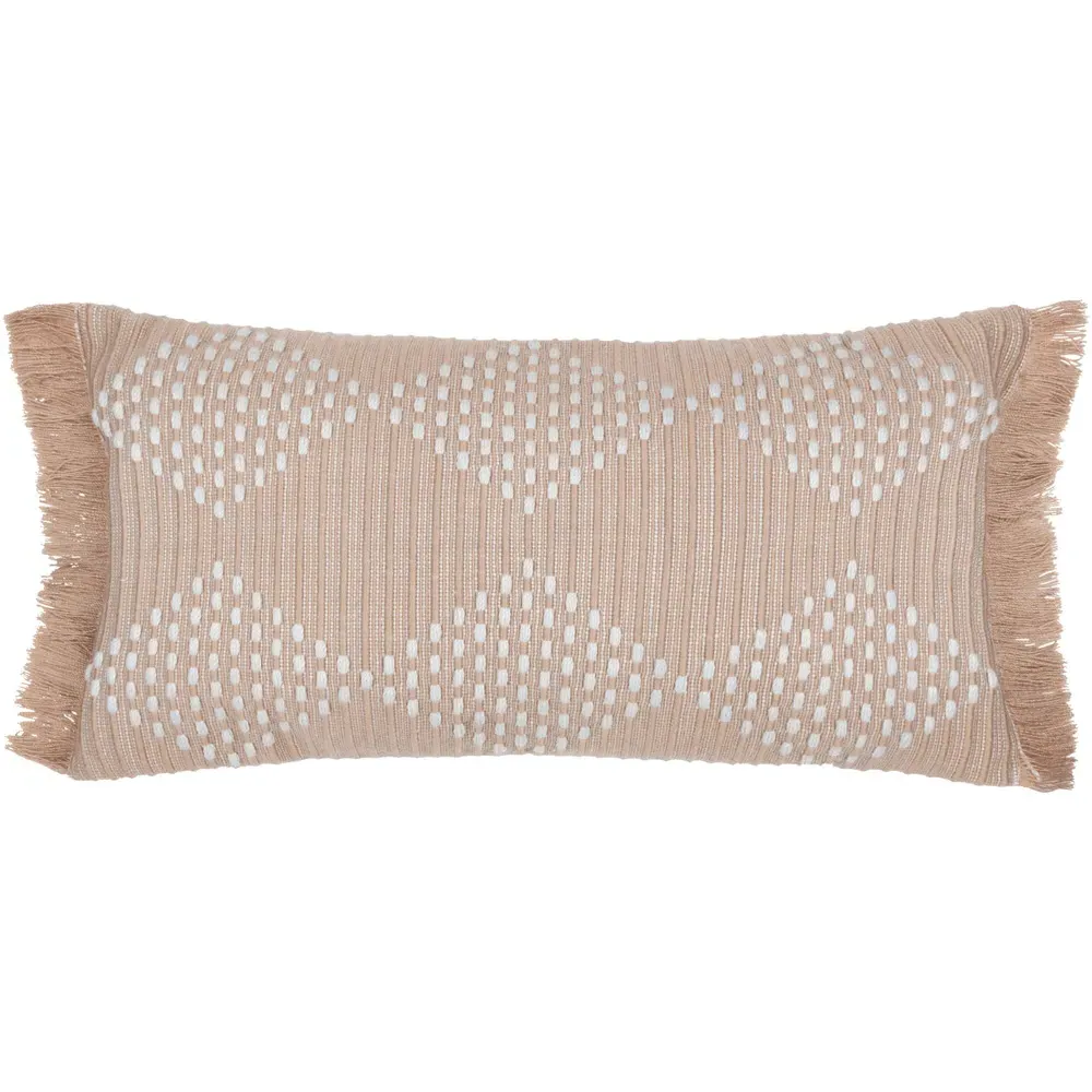 Kadie Woven Feather Filled Cushion - Natural