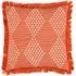 Kadie Woven Feather Filled Cushion - Orange