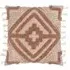 Kalai Geometric Tufted Cushion - Cinnamon, Cotton